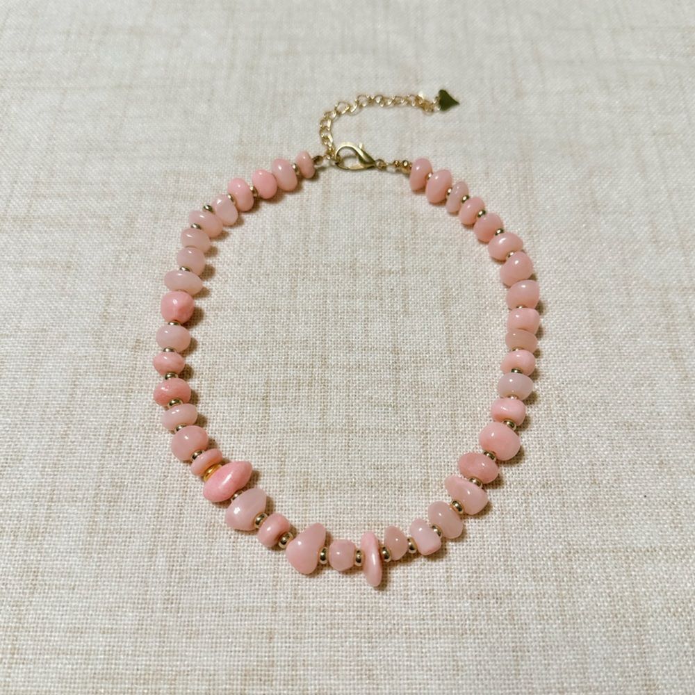 Boho summer beaded necklace M436 - Picture 2 of 4